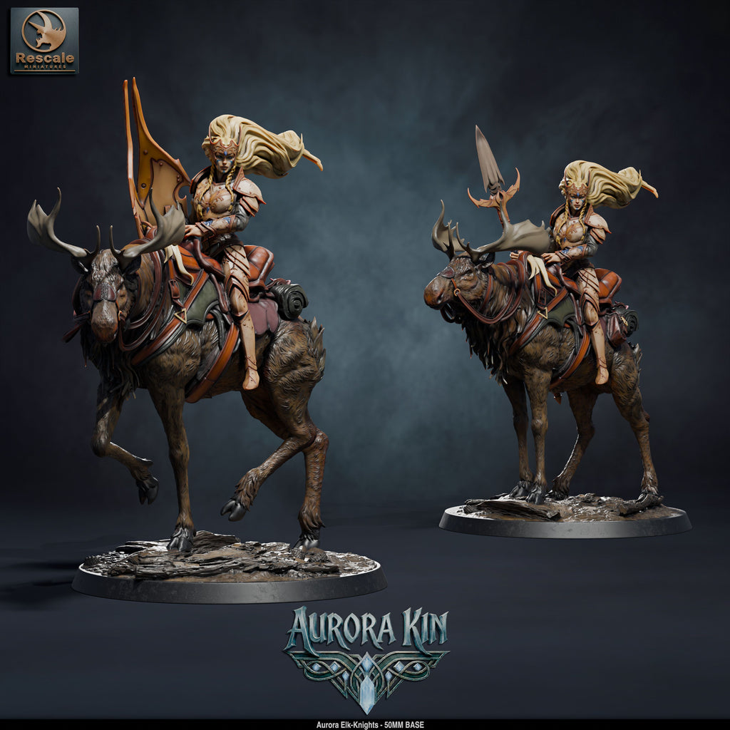 Aurora Elk-Knights (Aurora Kin) by Rescale Miniatures