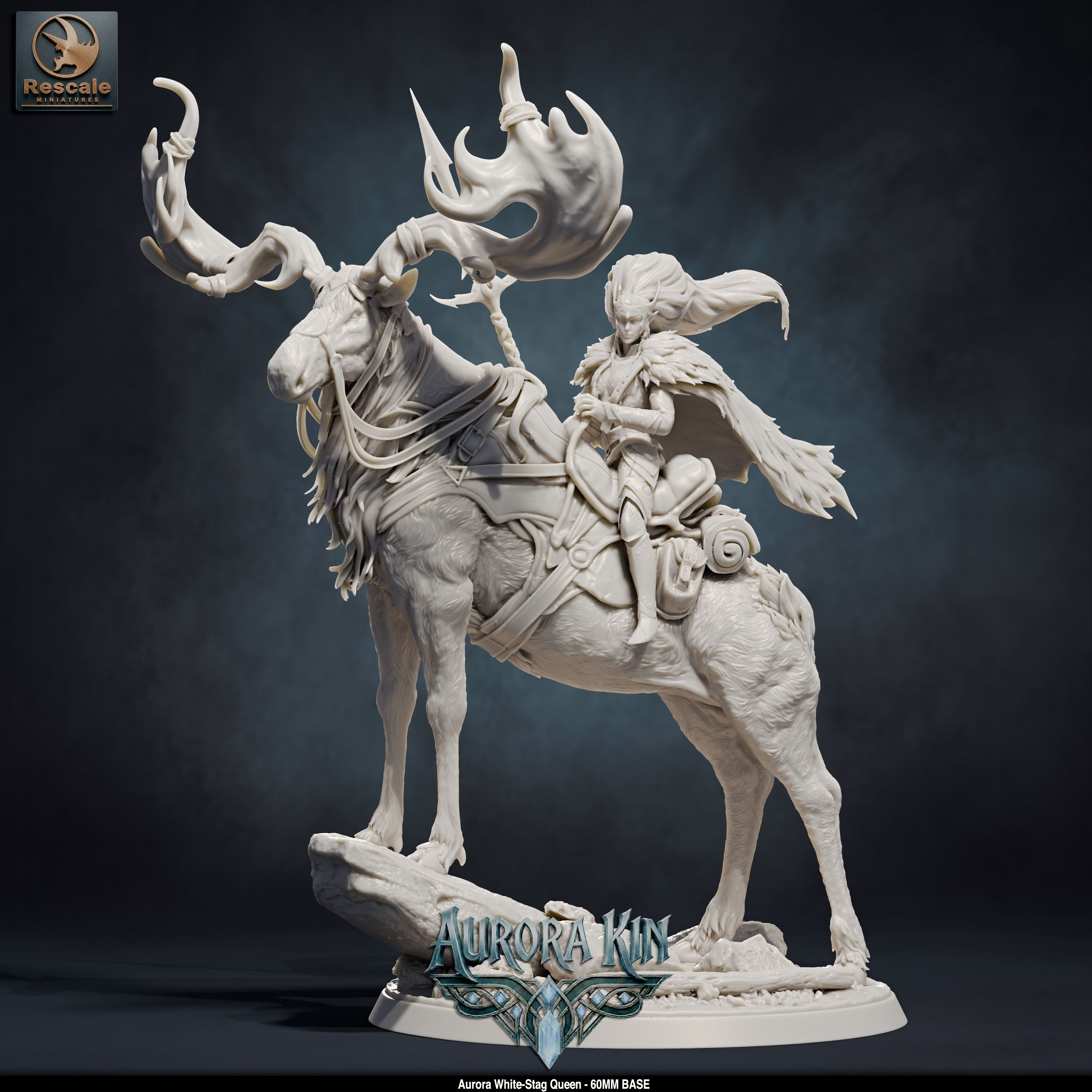 Aurora White-Stag Queen (Aurora Kin) by Rescale Miniatures