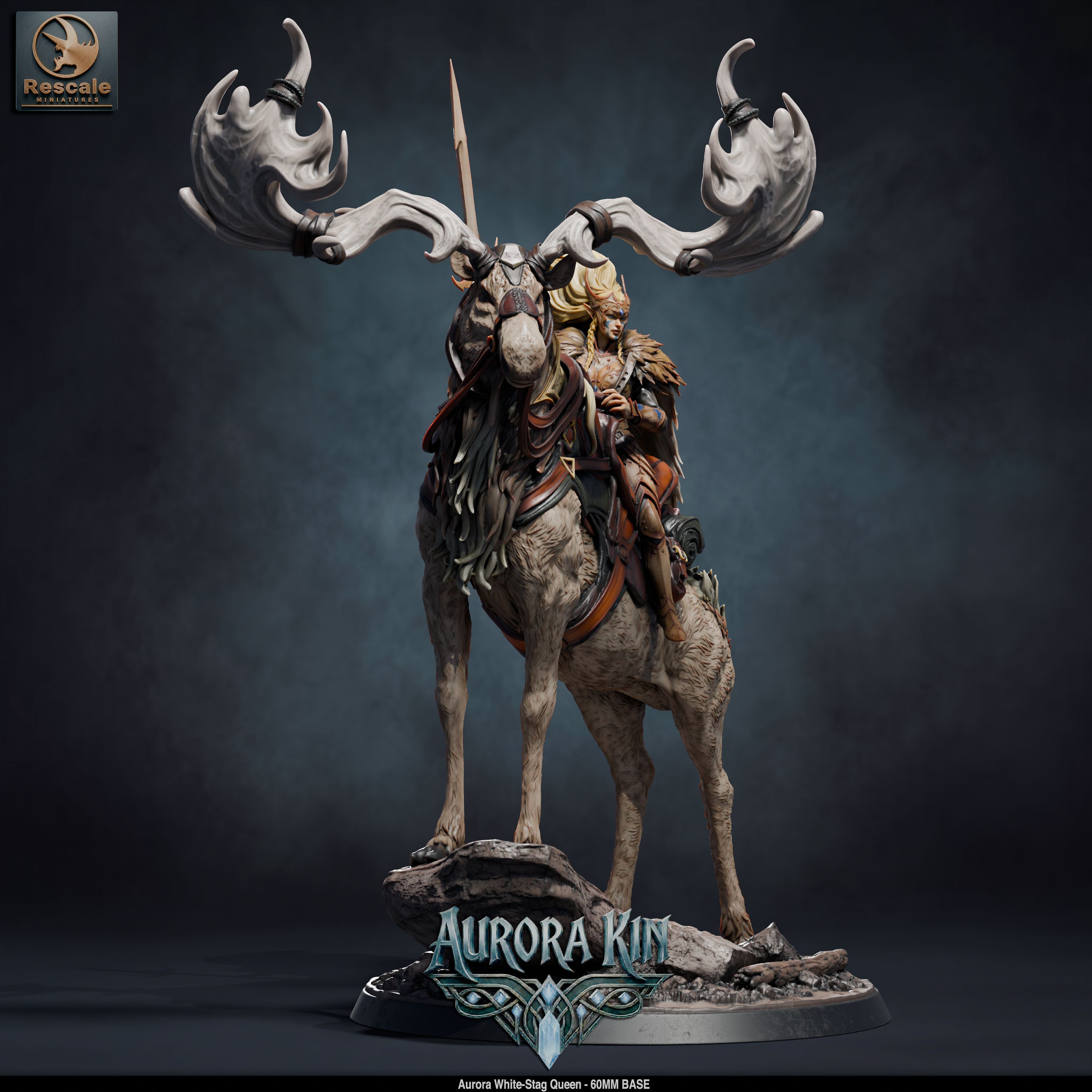 Aurora White-Stag Queen (Aurora Kin) by Rescale Miniatures