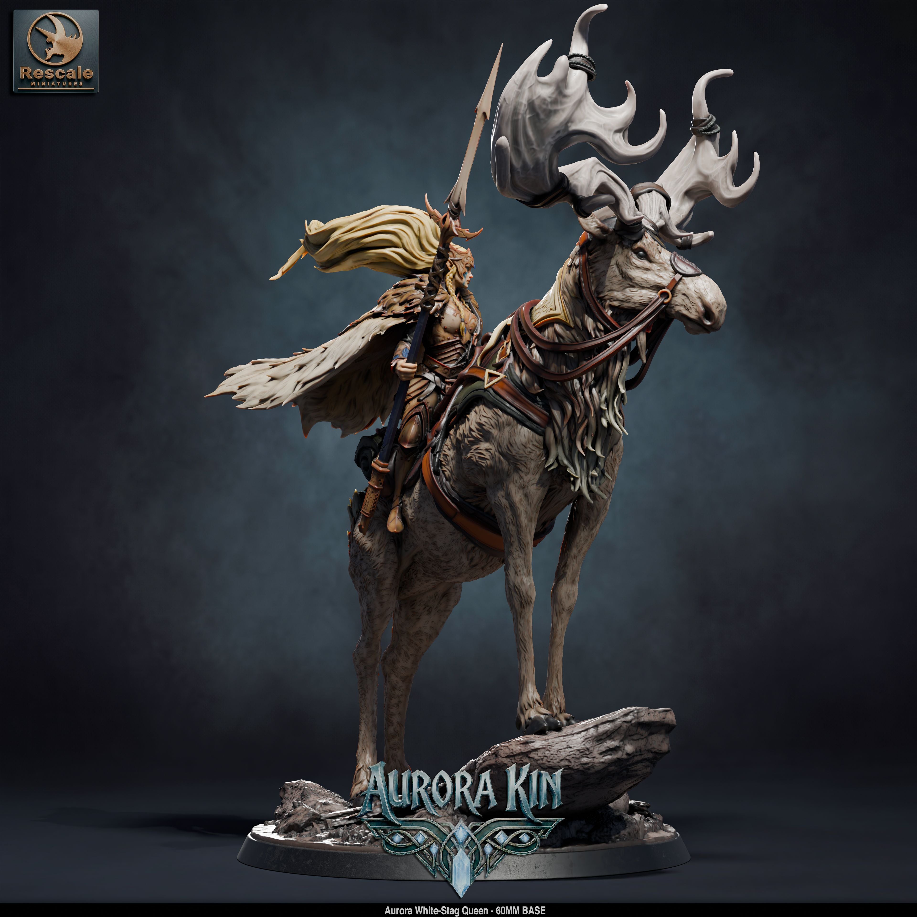 Aurora White-Stag Queen (Aurora Kin) by Rescale Miniatures
