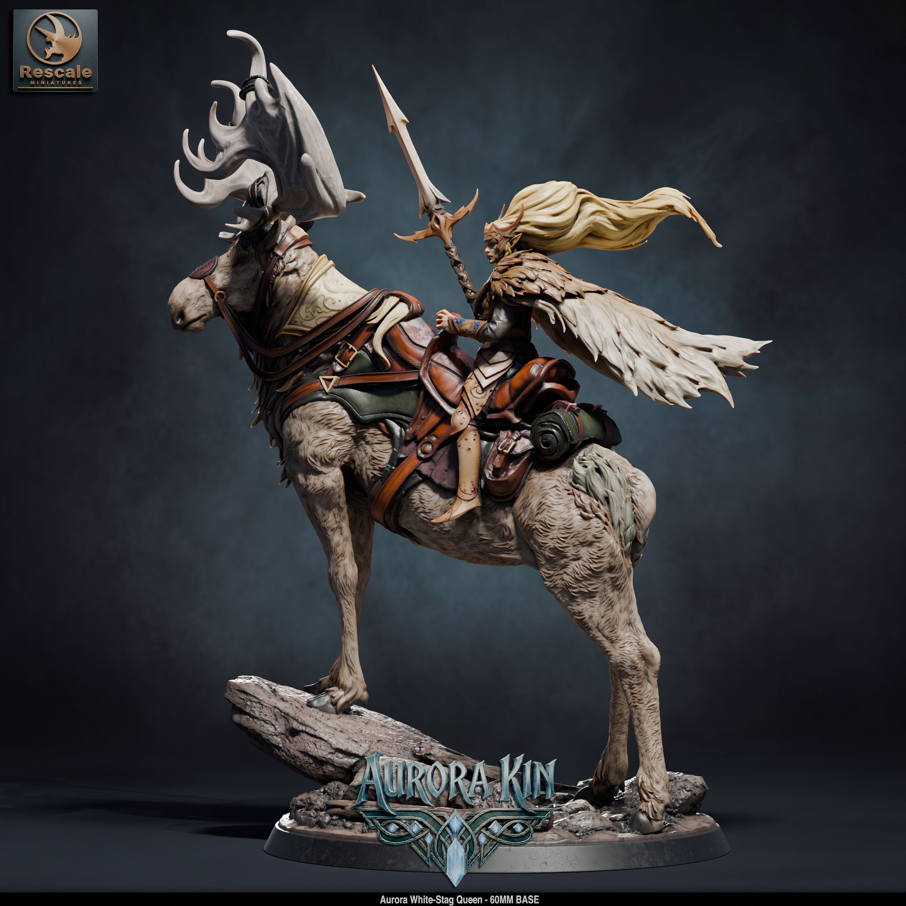 Aurora White-Stag Queen (Aurora Kin) by Rescale Miniatures
