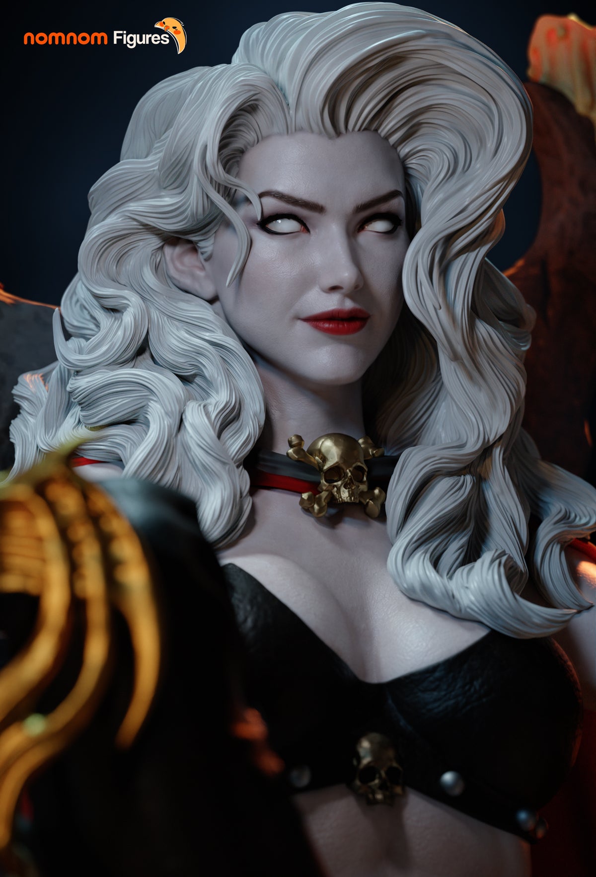 Lady Death on Skull Throne - 1:10 Scale Collectible Statue by Nomnom Figures