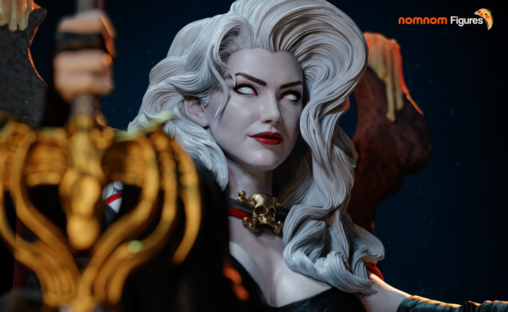 Lady Death on Skull Throne - 1:10 Scale Collectible Statue by Nomnom Figures