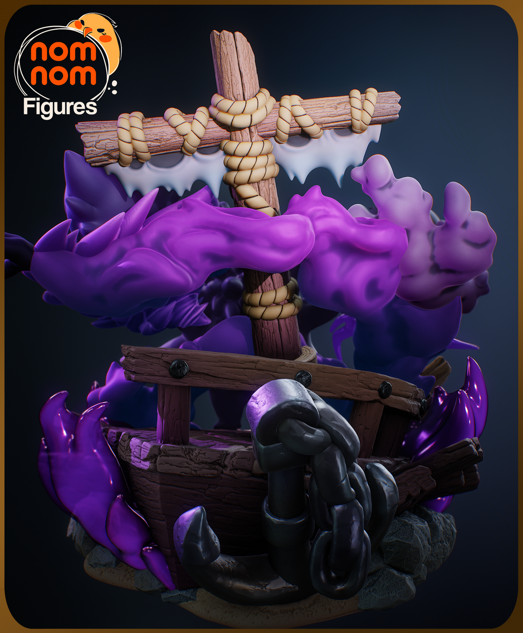 Haunted Ship Ghost Evolution Miniature Diorama – High-Detail Resin Printed Collectible