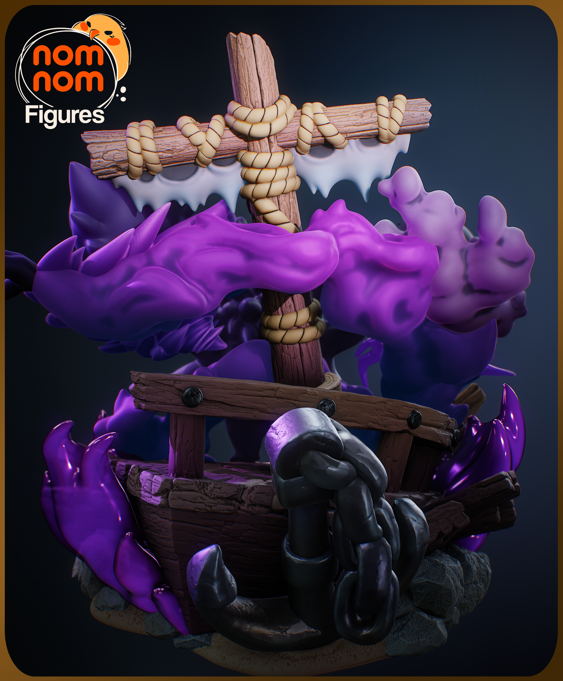 Haunted Ship Ghost Evolution Miniature Diorama – High-Detail Resin Printed Collectible
