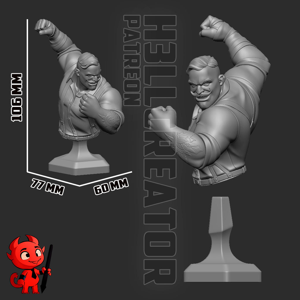 "Punch Up" Tavern Brawler Statue & Busts