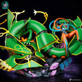 Rayquaza vs. Deoxys (Clash in the Stratosphere) - Pokémon | High-Precision 3D Printed Resin Diorama Statue