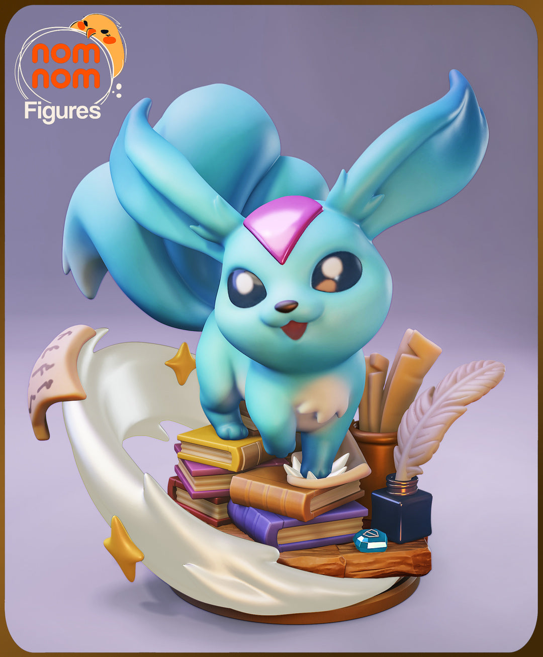 Carbuncle Chibi Magic Scholar Statue | 3D Printed Collectible