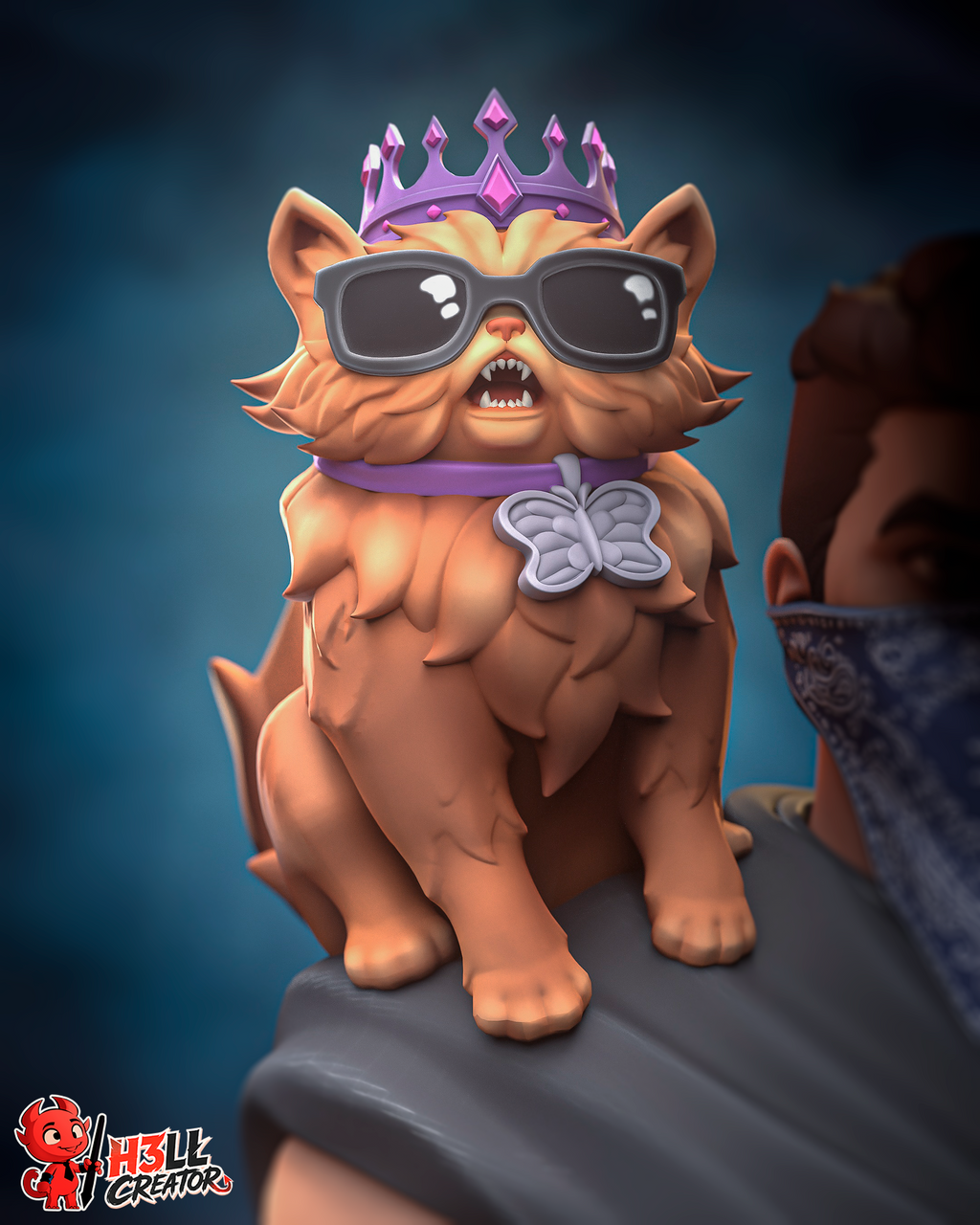 Dungeon Crawler Carl & Princess Donut – 16K Resin Collectibles (Bust & Statue)