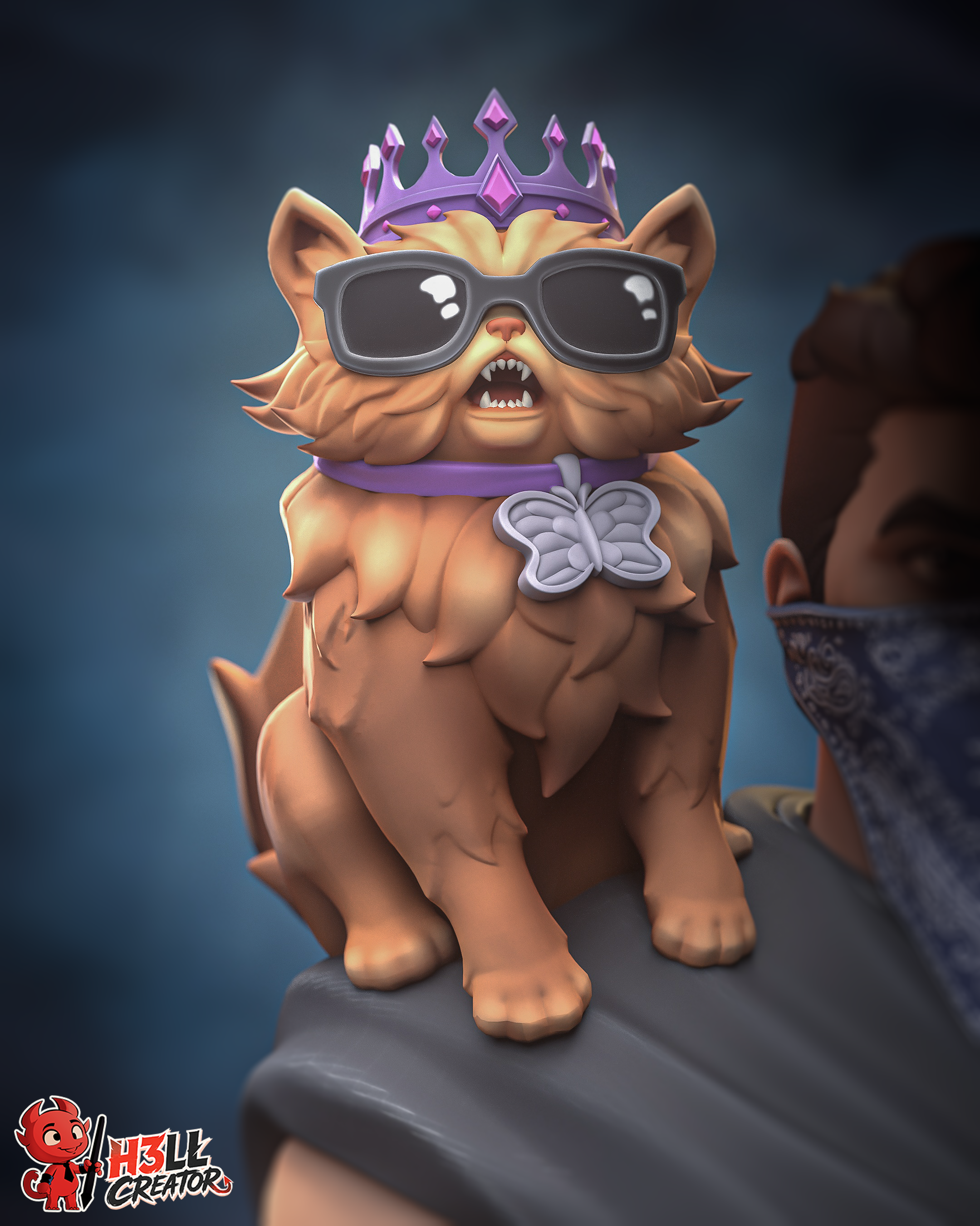 Dungeon Crawler Carl & Princess Donut – 16K Resin Collectibles (Bust & Statue)