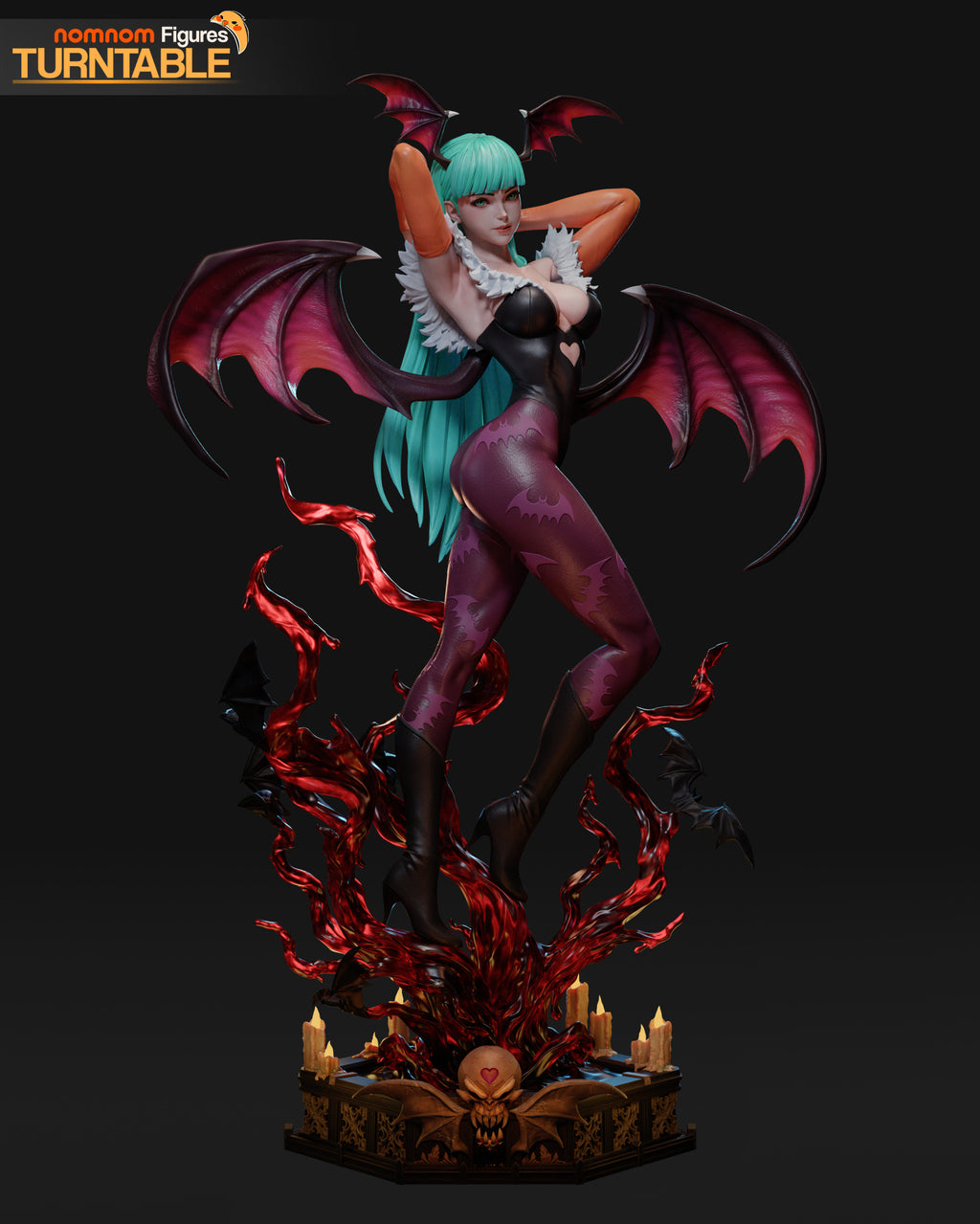 Morrigan Aensland Collectible - 1:10 Scale Figure & Bust by Nomnom Figures
