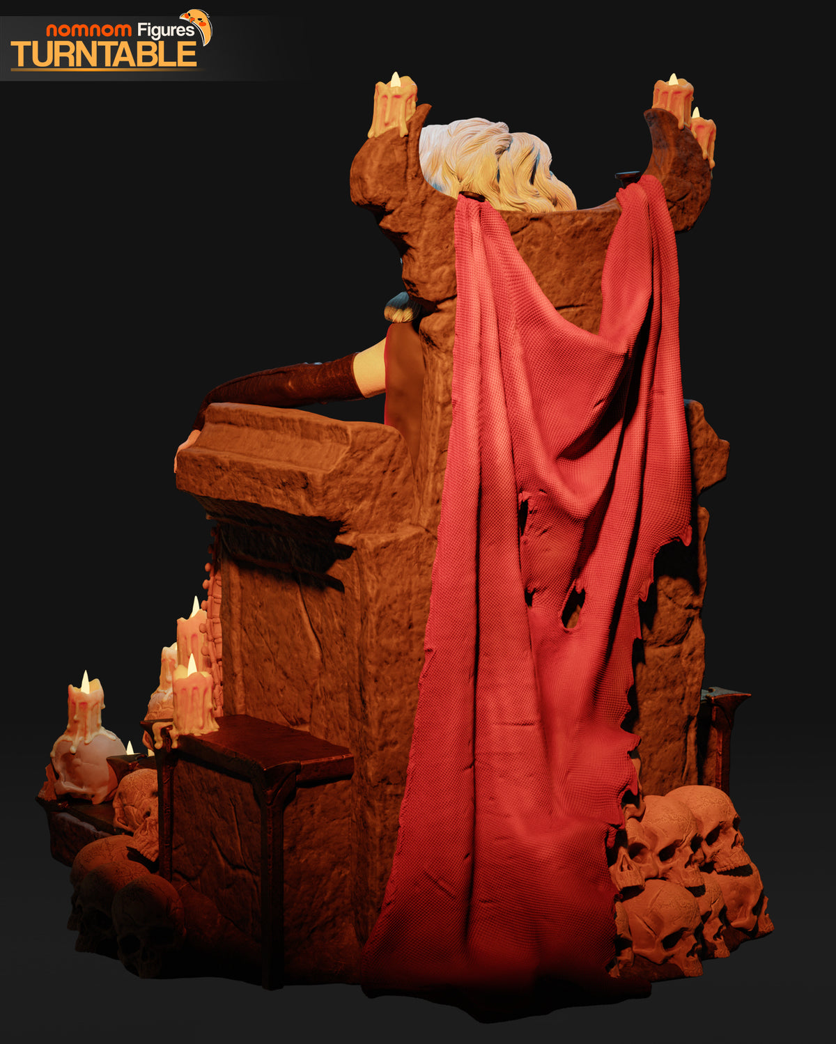 Lady Death on Skull Throne - 1:10 Scale Collectible Statue by Nomnom Figures