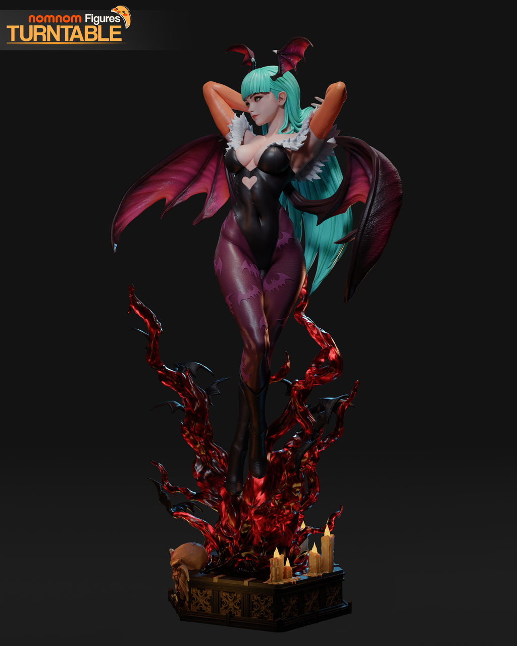 Morrigan Aensland Collectible - 1:10 Scale Figure & Bust by Nomnom Figures