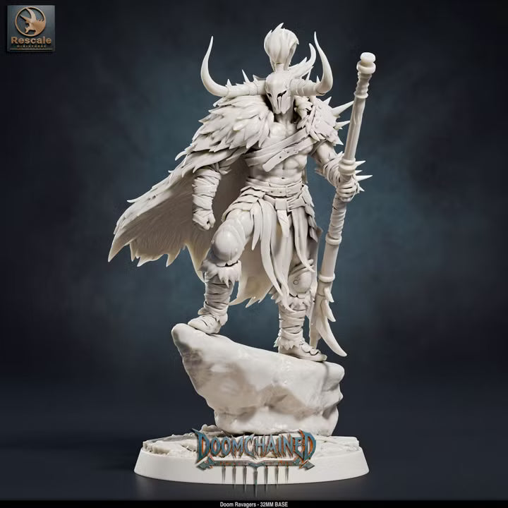 Pack Doom Ravagers - Complete 15-Model Warband Set & Individual Squads - 32mm Base-Rescale Miniatures -Grimdark Tabletop RPG Miniatures & Wargaming Collectibles