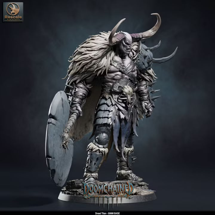 Dread Titan - 50mm Base -Rescale Miniatures - Doomchained Collection -Tabletop RPG Boss Miniature & Display Statue