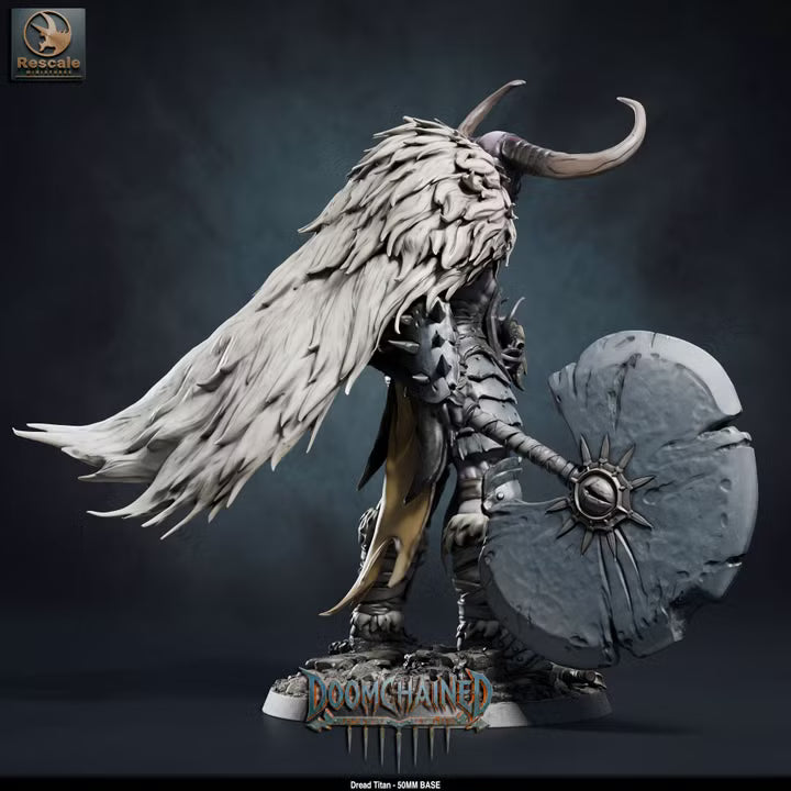 Dread Titan - 50mm Base -Rescale Miniatures - Doomchained Collection -Tabletop RPG Boss Miniature & Display Statue