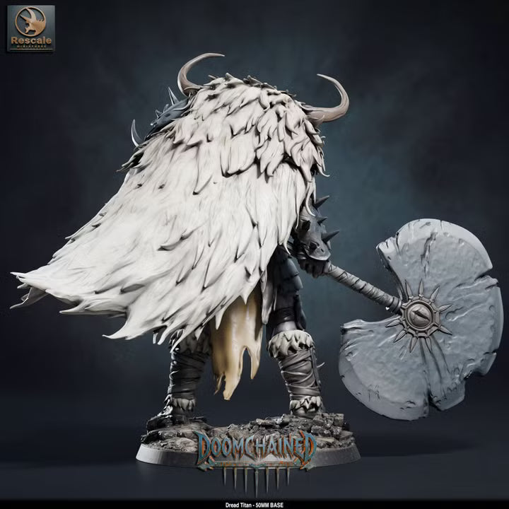 Dread Titan - 50mm Base -Rescale Miniatures - Doomchained Collection -Tabletop RPG Boss Miniature & Display Statue