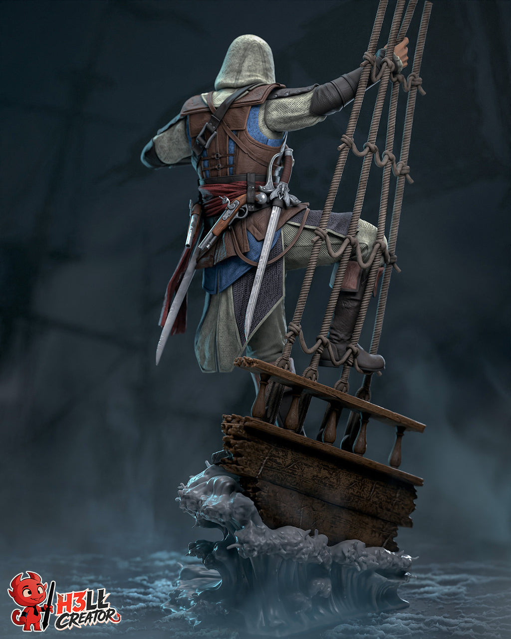 Edward Kenway "Master of the Seas" – 1:10 Scale Assassin Pirate Collector Statue