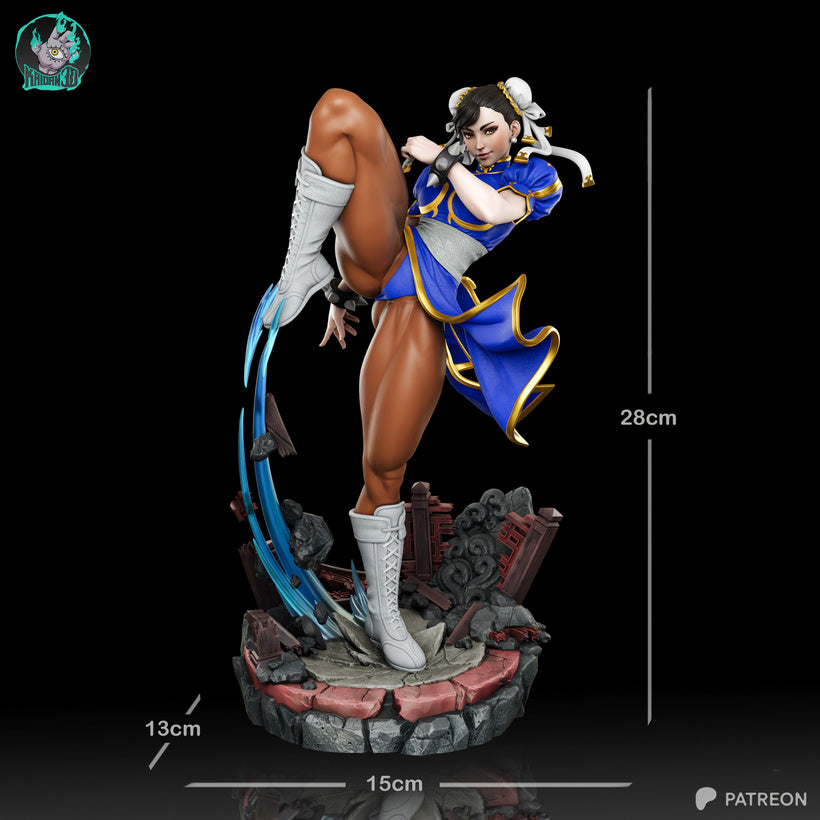 Chun-Li - Street Fighter | High-Precision 3D Printed Resin Statue / Collectible