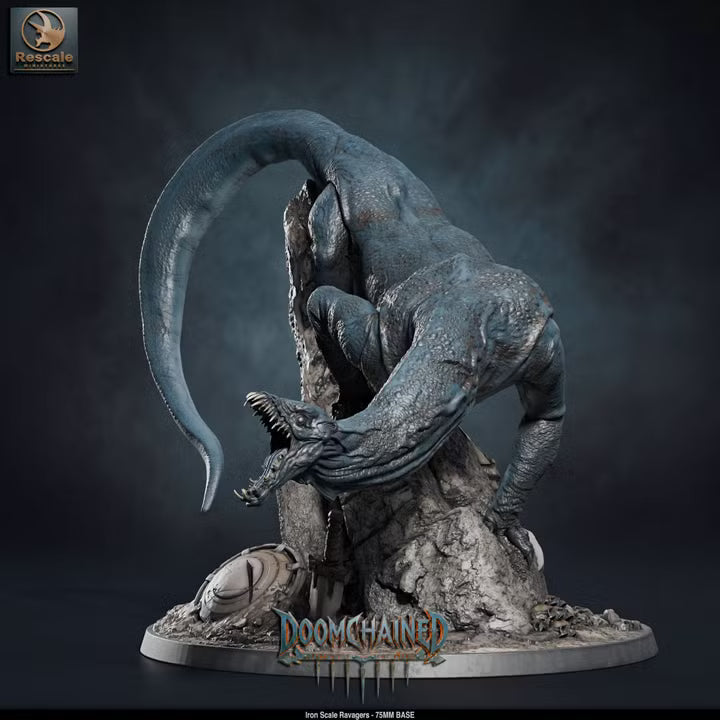 Iron Scale Ravager A - 75mm Base - Rescale Miniatures- Tabletop RPG Miniature