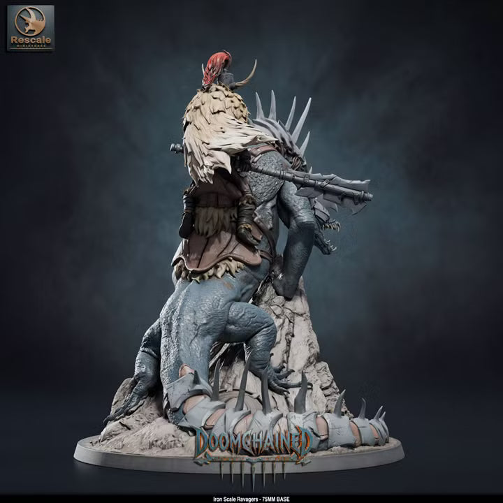 Iron Scale Ravager B 75mm Base -Rescale Miniatures - Tabletop RPG Miniature