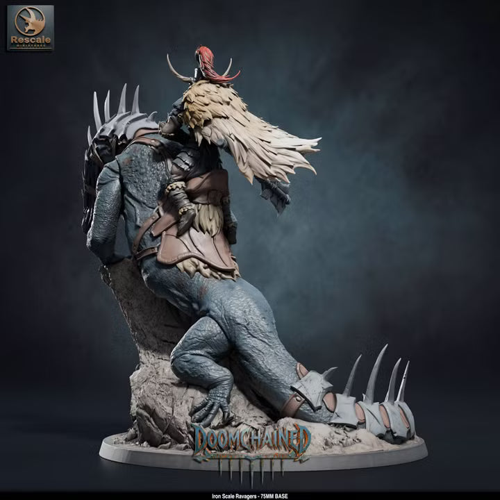Iron Scale Ravager B 75mm Base -Rescale Miniatures - Tabletop RPG Miniature