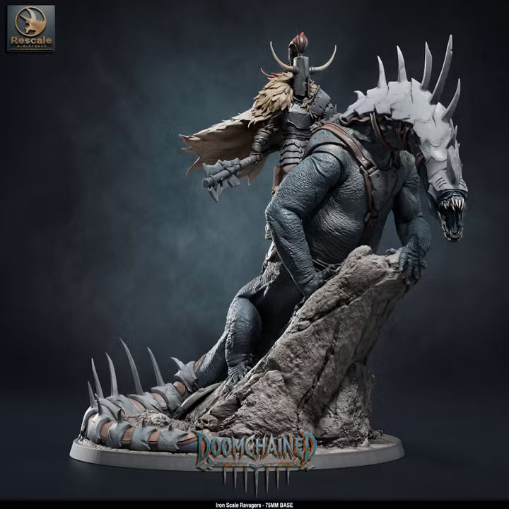 Iron Scale Ravager B 75mm Base -Rescale Miniatures - Tabletop RPG Miniature