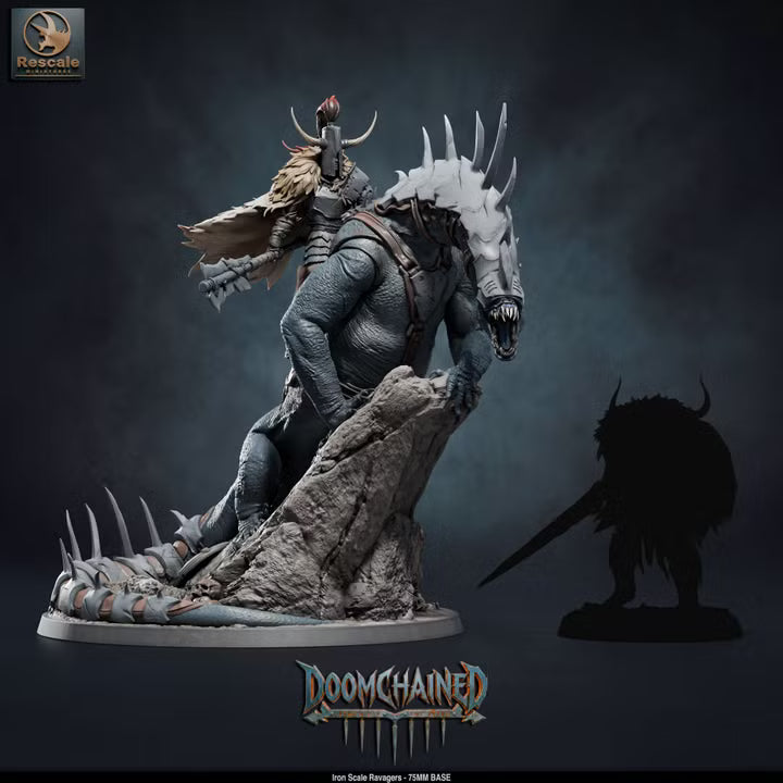 Iron Scale Ravager B 75mm Base -Rescale Miniatures - Tabletop RPG Miniature