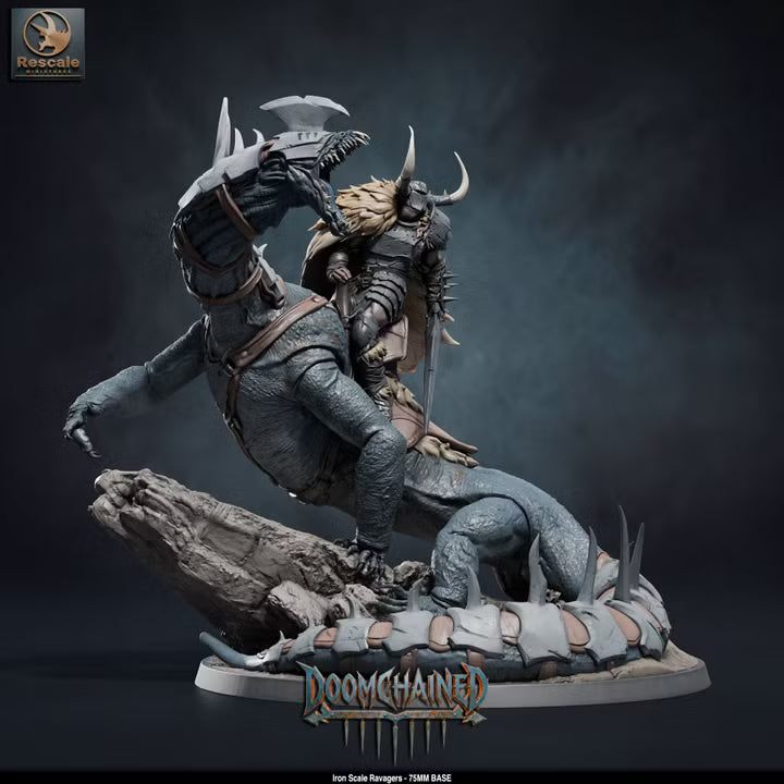 Iron Scale Ravagers C 75mm Base- Rescale Miniatures- Tabletop RPG Miniature