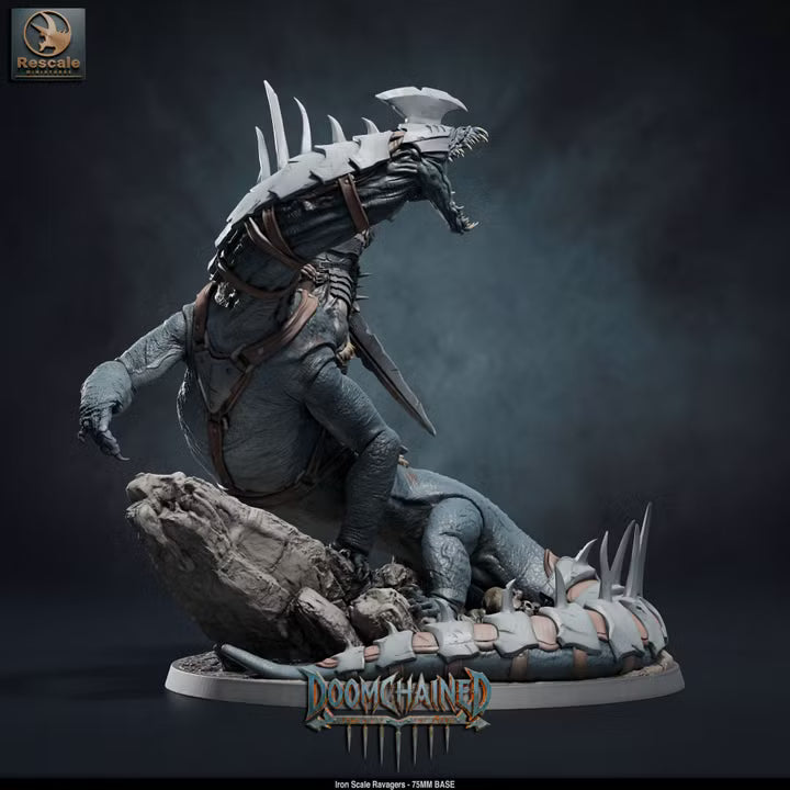 Iron Scale Ravagers C 75mm Base- Rescale Miniatures- Tabletop RPG Miniature