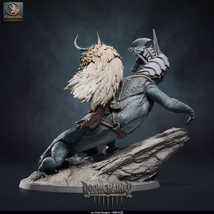 Iron Scale Ravagers C 75mm Base- Rescale Miniatures- Tabletop RPG Miniature