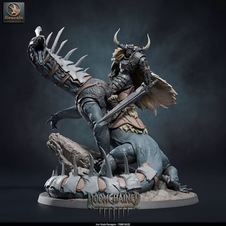 Iron Scale Ravagers C 75mm Base- Rescale Miniatures- Tabletop RPG Miniature