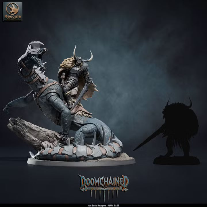 Iron Scale Ravagers C 75mm Base- Rescale Miniatures- Tabletop RPG Miniature