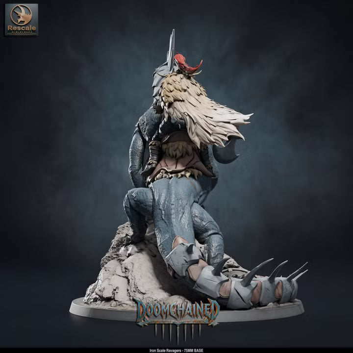 Iron Scale Ravagers D -75mm Base -Rescale Miniatures -Tabletop RPG Miniature