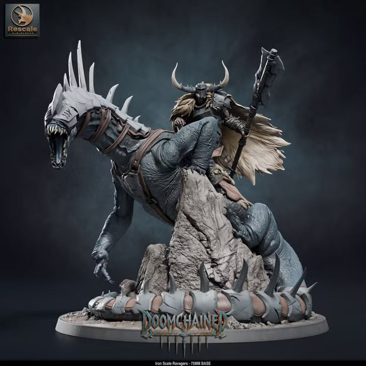 Iron Scale Ravagers E - 75mm Base- Rescale Miniatures -Tabletop RPG Miniature