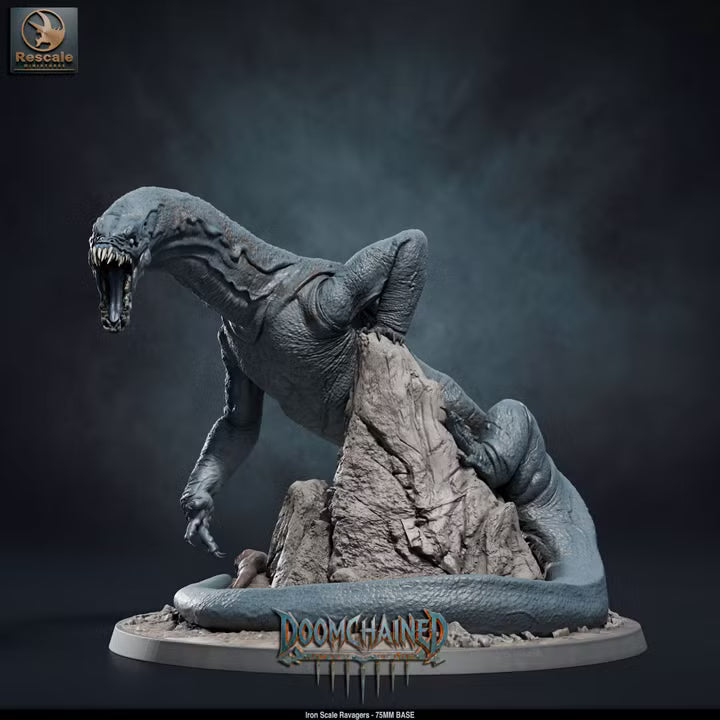 Iron Scale Ravagers E - 75mm Base- Rescale Miniatures -Tabletop RPG Miniature