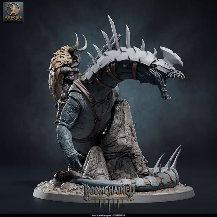 Iron Scale Ravagers E - 75mm Base- Rescale Miniatures -Tabletop RPG Miniature