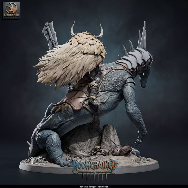 Iron Scale Ravagers E - 75mm Base- Rescale Miniatures -Tabletop RPG Miniature