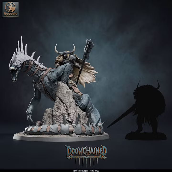 Iron Scale Ravagers E - 75mm Base- Rescale Miniatures -Tabletop RPG Miniature