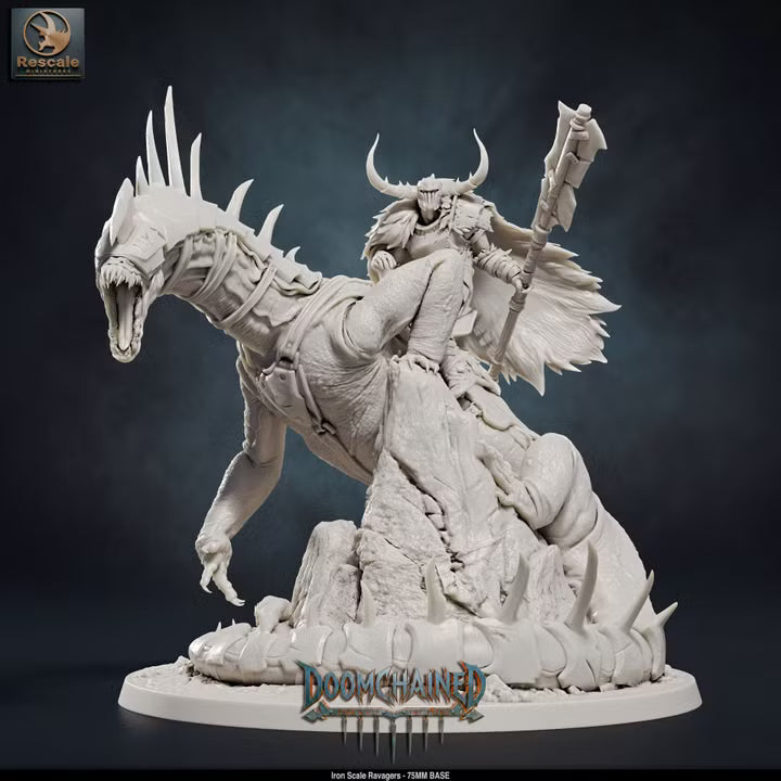 Iron Scale Ravagers E - 75mm Base- Rescale Miniatures -Tabletop RPG Miniature