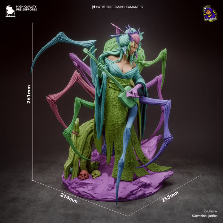 Jorogumo | Japanese Spider Yokai Resin Statue / Garage Kit (Bulkamancer)