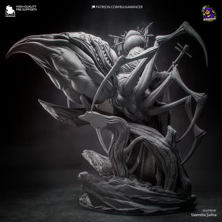 Jorogumo | Japanese Spider Yokai Resin Statue / Garage Kit (Bulkamancer)