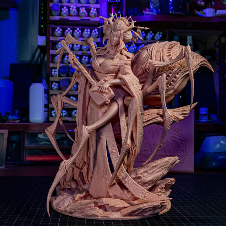 Jorogumo | Japanese Spider Yokai Resin Statue / Garage Kit (Bulkamancer)