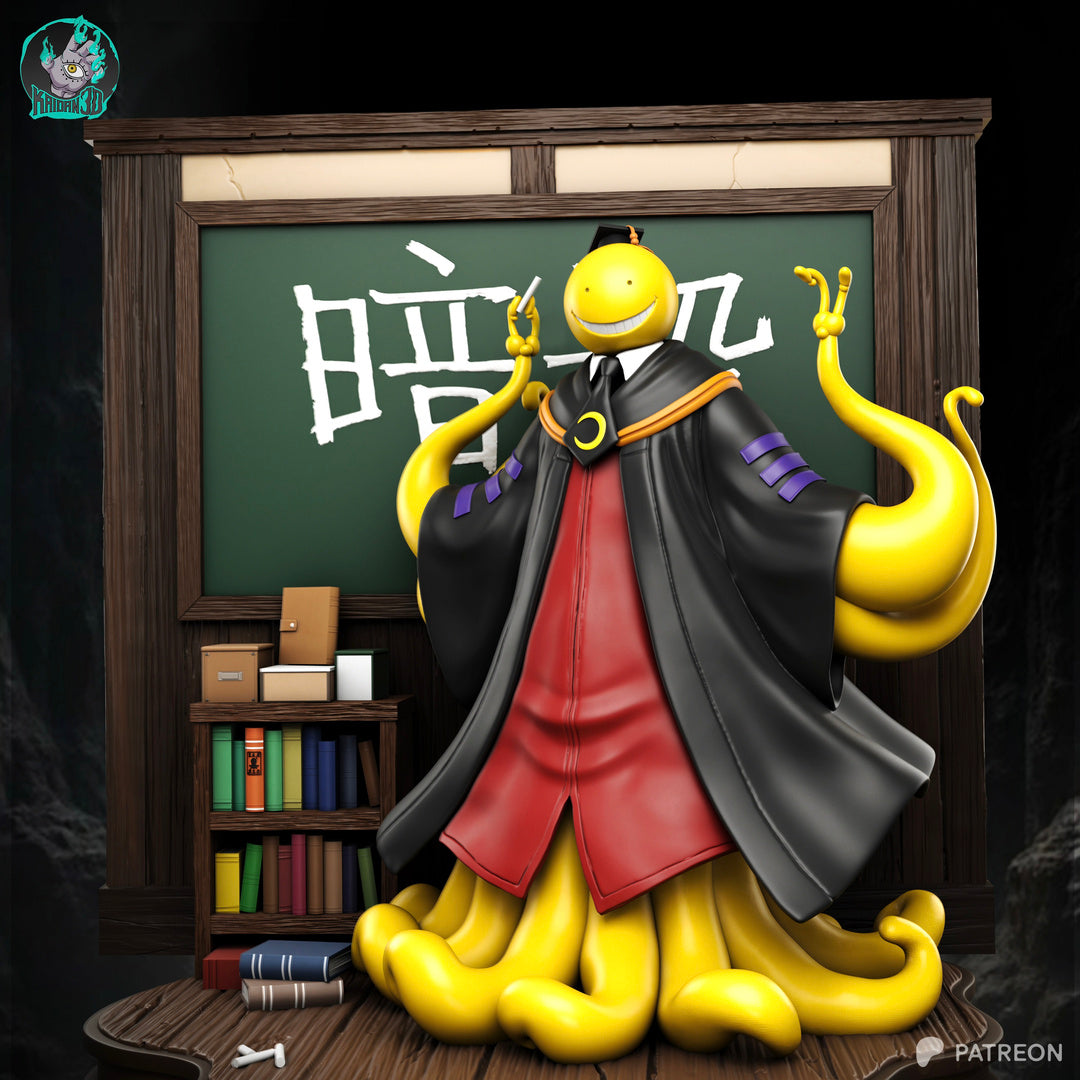 Koro-Sensei - Assassination Classroom | High-Precision 3D Printed Resin Diorama Statue