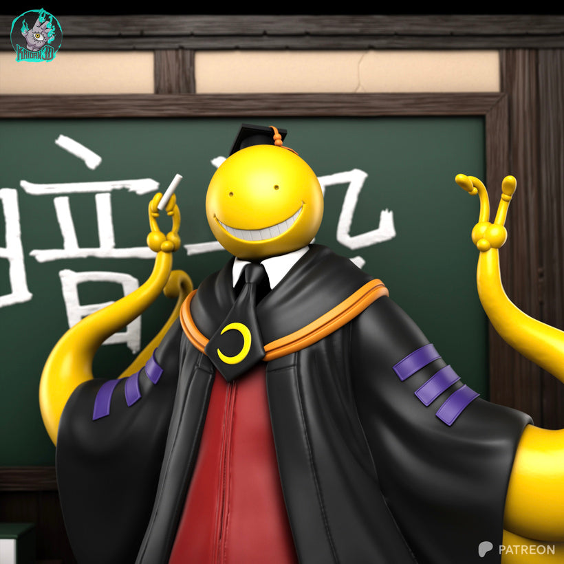 Koro-Sensei - Assassination Classroom | High-Precision 3D Printed Resin Diorama Statue