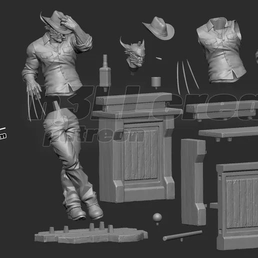 Logan "Saloon Standoff" – 1:10 Scale Mutant/Superhero Collector Statue