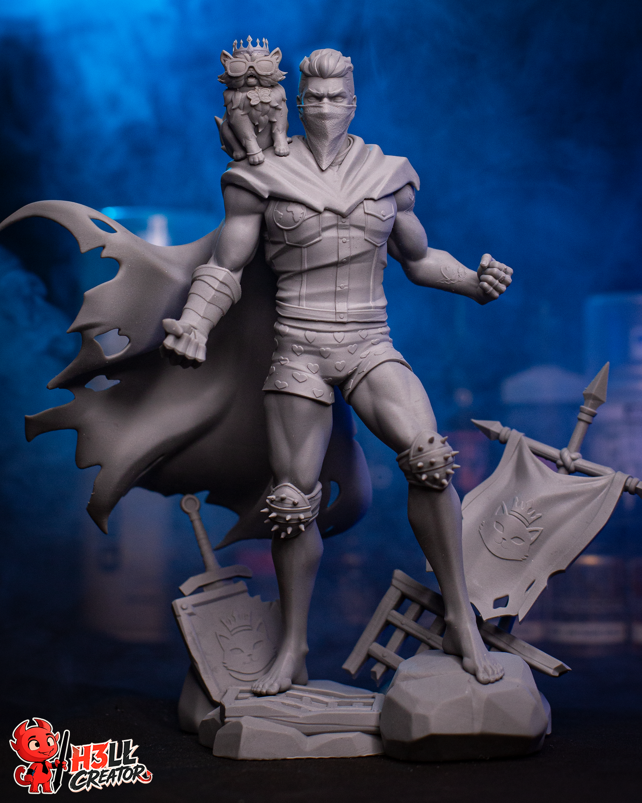 Dungeon Crawler Carl & Princess Donut – 16K Resin Collectibles (Bust & Statue)