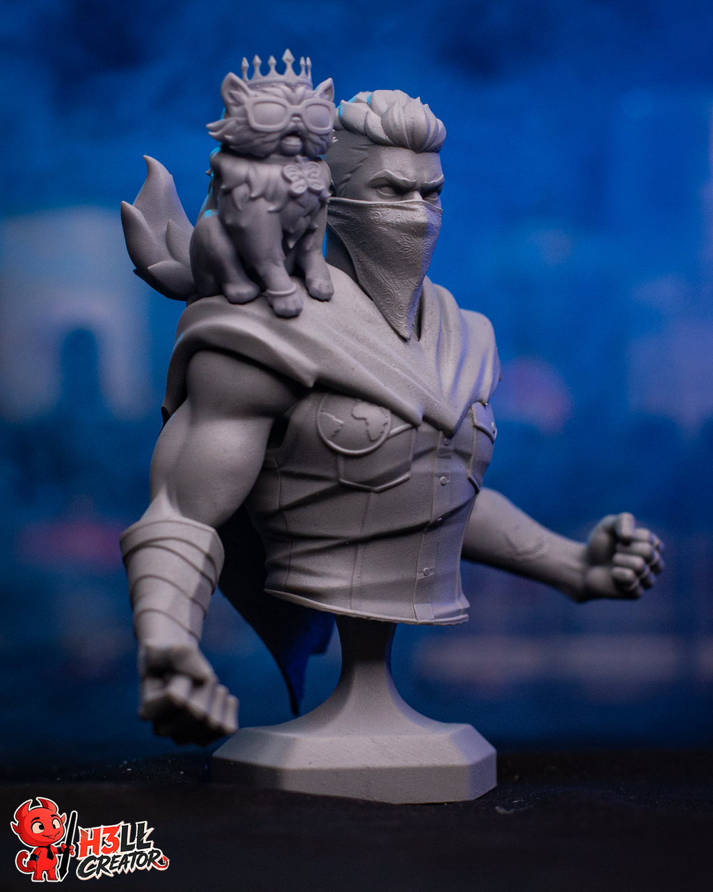 Dungeon Crawler Carl & Princess Donut – 16K Resin Collectibles (Bust & Statue)
