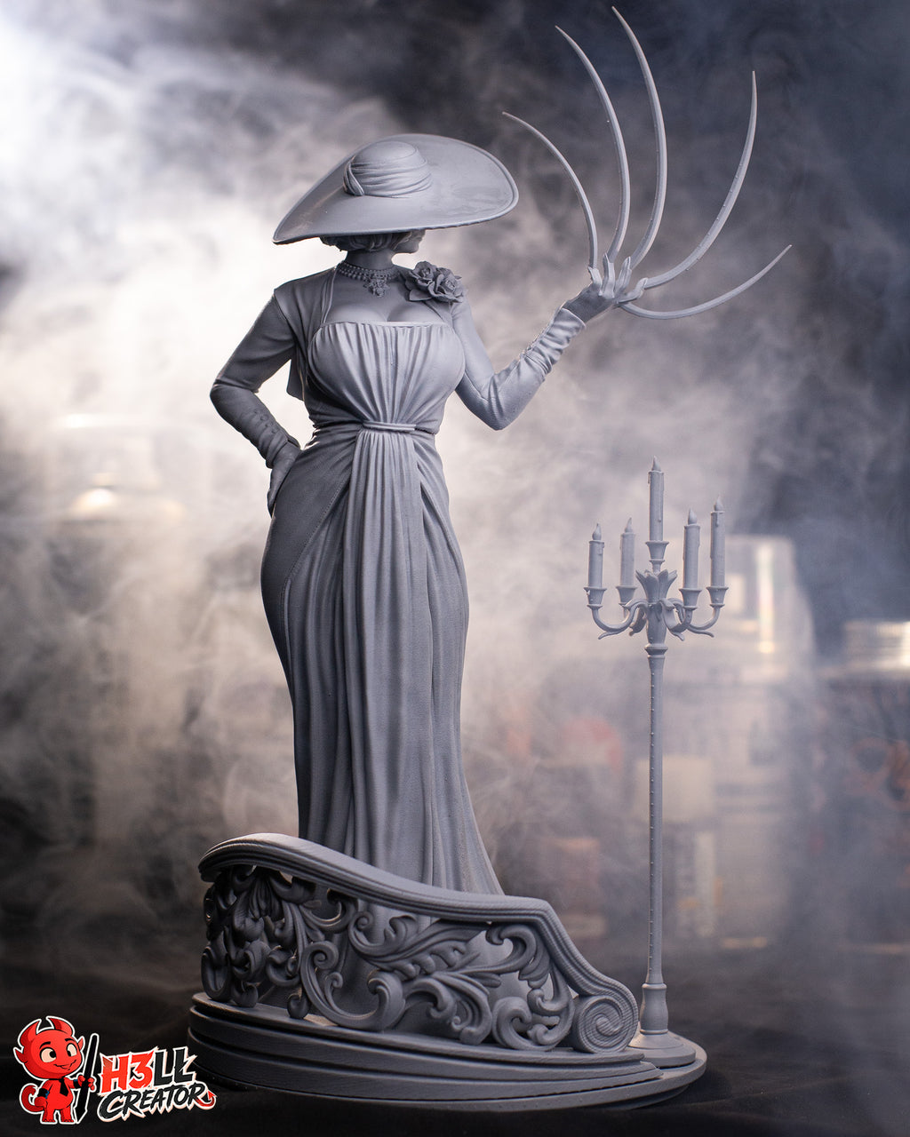 Lady Dimitrescu "Mistress of Castle Dimitrescu" – 1:12 Scale Resident Collector Statue