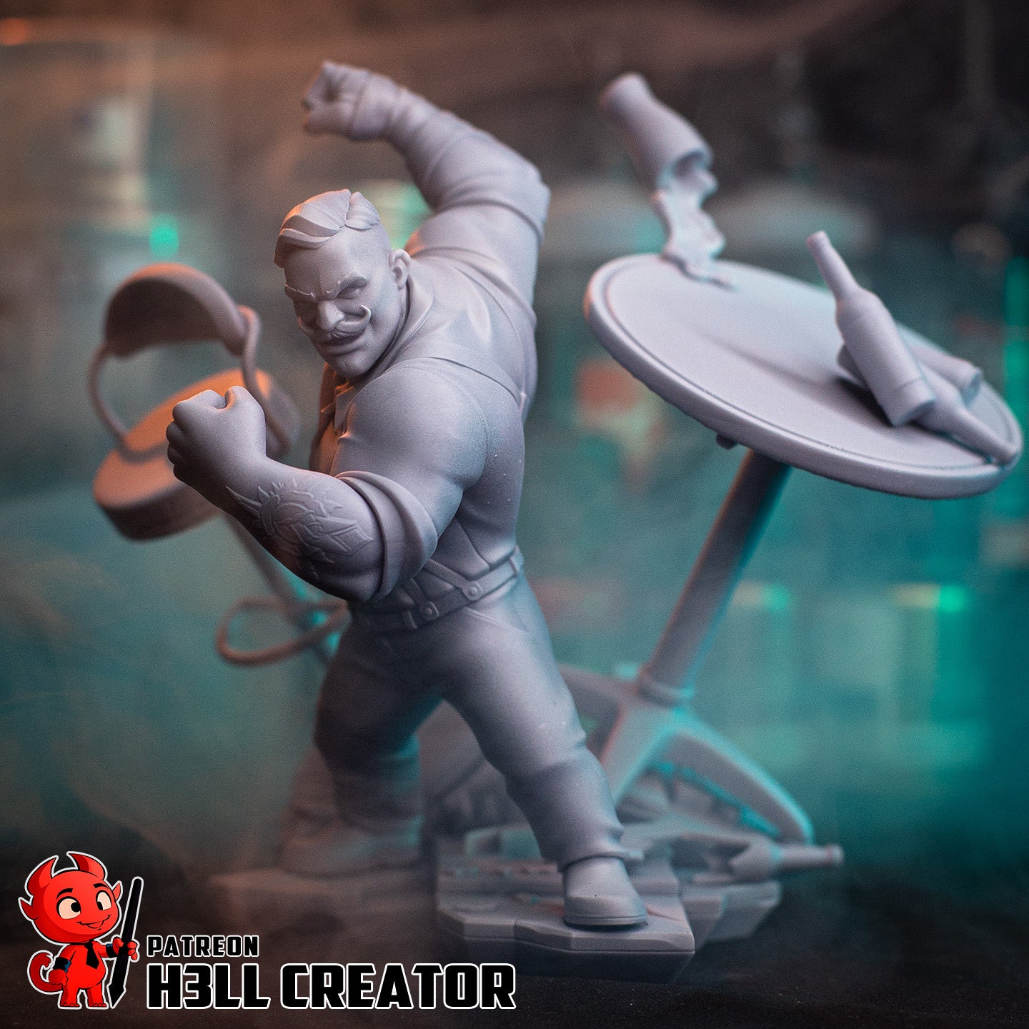 "Punch Up" Tavern Brawler Statue & Busts